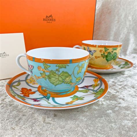 hermes cups|hermes porcelain tea cups.